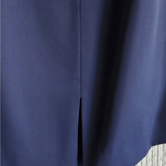 Chic Off-Shoulder Navy Dress - Picture 4 of 13